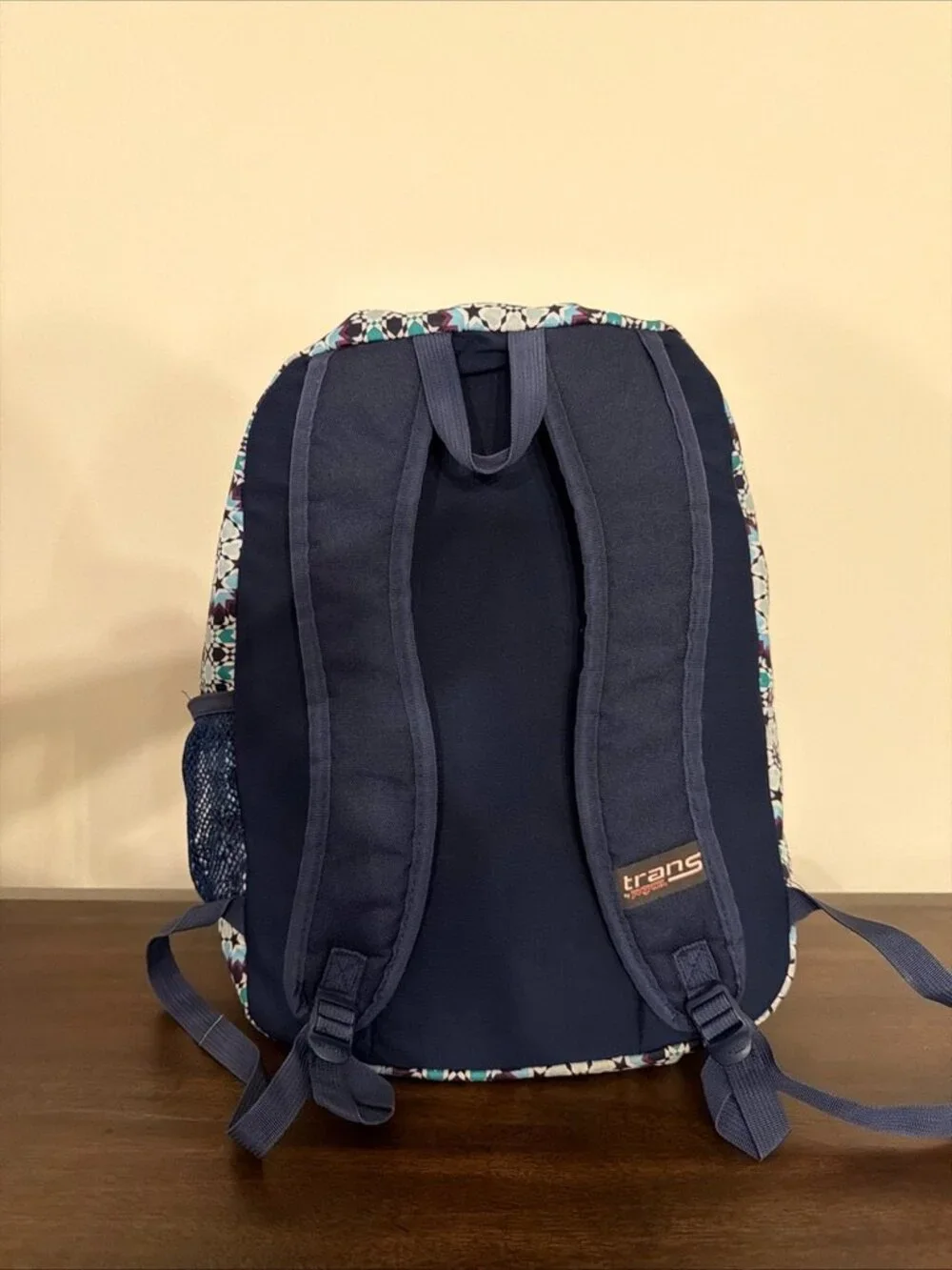 TranSport by JanSport Backpack Navy Moonshine Moroccan Pattern Stylish Read